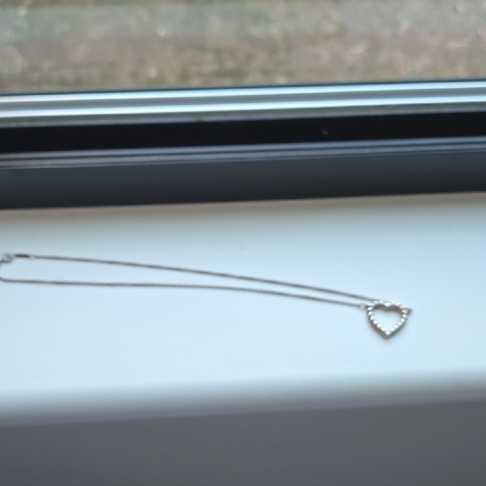 Vintage Tiffany & Co. 925 Silver Twisted Rope, Twisted Heart Necklace - Picture 6 of 15